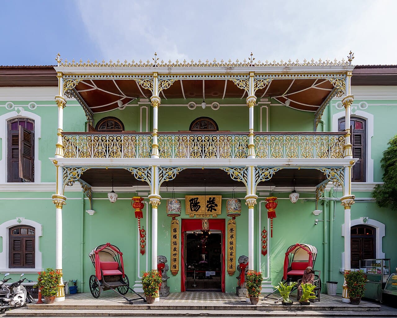 Ornate interior of the Pinang Peranakan Mansion, George Town
